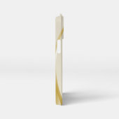 エレガントなグリッターのイニシャル名 iPhoneケース (右側面)