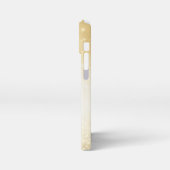 エレガントなグリッターのイニシャル名 iPhoneケース (左側面)