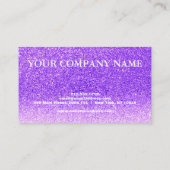 エレガントなグリッターのクレジットカード 名刺 (裏面)