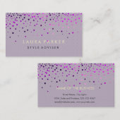 エレガントなグリッターの微妙なクリーム色のフェイクな背景 名刺 (正面/裏面)