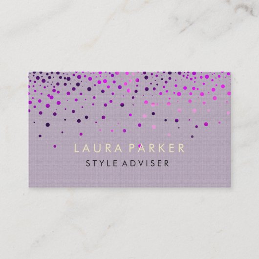 エレガントなグリッターの微妙なクリーム色のフェイクな背景 名刺 (正面)