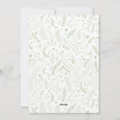 エレガントなグリーンとゴールドのアーチのクリスマス写真 シーズンカード (裏面)