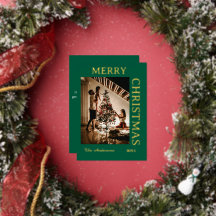 エレガントなグリーンとゴールド