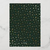 エレガントなグリーンの写真 ハッピー・パウリデイズ ゴールド 箔シーズンカード (裏面)