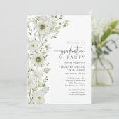 エレガントなグリーンの卒業パーティー 招待状 (スタンド正面)