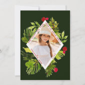 エレガントなグリーンの植物写真 シーズンカード (正面)