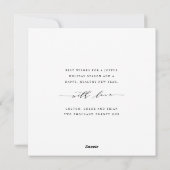 エレガントなグリーンの楽しい&明るい4枚の写真 シーズンカード (裏面)