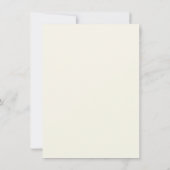 エレガントなグリーンフラワーの水彩受付カード 招待状 (裏面)