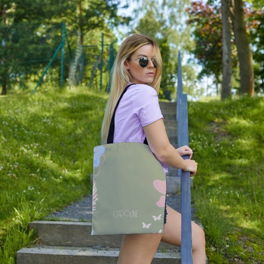 エレガントなグリーンボヘミアンスタイルが可愛いレディースアイテム トートバッグ