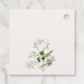 エレガントなグリーンマルグリータカクテル ブライダルシャワー フェイバータグ (裏面)