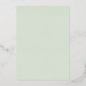 エレガントなグリーンマーブル結婚式招待状 箔招待状 (裏面)
