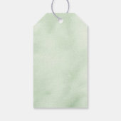 エレガントなグリーン ラブを育てて シードパケットのプチギフト ギフトタグ (裏面)