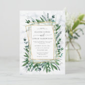 エレガントなグリーン 招待状 (スタンド正面)