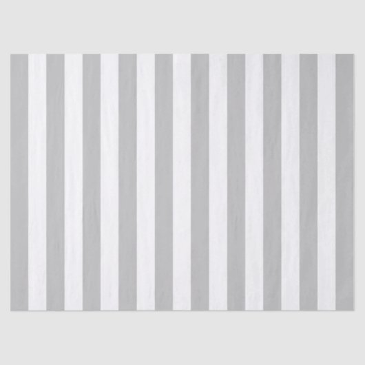エレガントなグレーとホワイトのストライプ模様 薄葉紙 (正面)