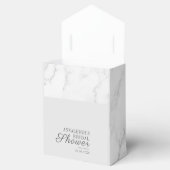 エレガントなグレー大理石模様のブライズシャワー フェイバーボックス (オープン)