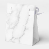 エレガントなグレー大理石模様のブライズシャワー フェイバーボックス (裏面サイド)