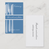 エレガントなケイタリングビジネスカード 名刺 (正面/裏面)