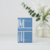 エレガントなケイタリングビジネスカード 名刺 (スタンド正面)