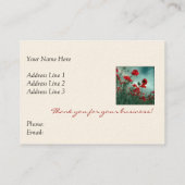 エレガントなケシ2のサイドビジネスカード 名刺 (裏面)