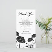 エレガントなケシ|の悔やみや弔慰は感謝していしています サンキューカード (スタンド正面)