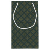 エレガントなケルト結び目模様パターン スモールペーパーバッグ (裏面)