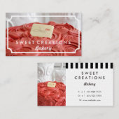 エレガントなケーキのベーカリーの名刺 名刺 (正面/裏面)