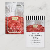 エレガントなケーキのベーカリーの名刺 名刺 (正面/裏面)