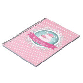 エレガントなケーキの芸術家のノート ノートブック (左側)