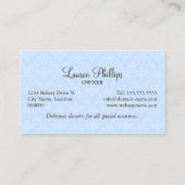 エレガントなケーキはベーカリーをぽんと鳴らします 名刺 (裏面)