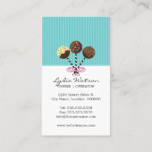 エレガントなケーキはベーカリーをぽんと鳴らします 名刺 (裏面)