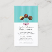 エレガントなケーキはベーカリーをぽんと鳴らします 名刺 (裏面)