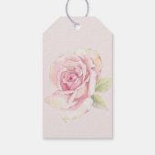 エレガントなケーキ パステルスクリプトフォント 結婚式前のお祝い ギフトタグ (裏面)