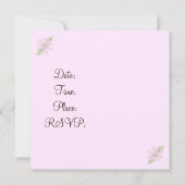 エレガントなケーキ ブライダルシャワーの招待状 招待状 (裏面)