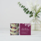 エレガントなケーキ%PIPE%のベーカリーの名刺 名刺 (スタンド正面)