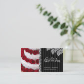 エレガントなケーキ%PIPE%のベーカリーの名刺 名刺 (スタンド正面)