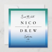 エレガントなゲイ男性のプライドウェディング セーブザデート (正面)