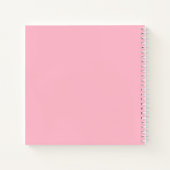 エレガントなゲストブック ベビーシャワー ピンクのバラの花 ノートブック (裏面)