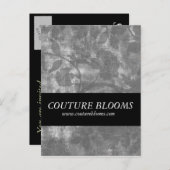 エレガントなコスチューム ビジネス オープニング アナウンス カード (正面/裏面)