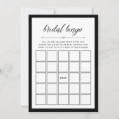 エレガントなコスチューム | ブライダルシャワー ビンゴゲーム 招待状 (正面)