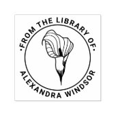 エレガントなコリラリーブルームライブラリー本の名前 セルフインキングスタンプ (デザイン)