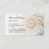 エレガントなコンク海岸 名刺 (裏面)