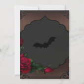 エレガントなゴシックスタイルのウェディング・セーブ・ザ・デート招待状 招待状 (裏面)