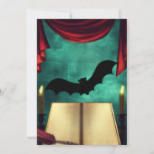 エレガントなゴシックスタイルのウェディング・セーブ・ザ・デート招待状 招待状 (裏面)