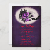 エレガントなゴシックスタイルのウェディング・セーブ・ザ・デート招待状 招待状 (正面)