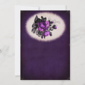 エレガントなゴシックスタイルのウェディング・セーブ・ザ・デート招待状 招待状 (裏面)