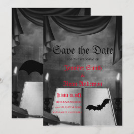 エレガントなゴシックスタイルの結婚式の招待状(Save the Date) 招待状