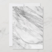 エレガントなゴス ブラック フローラル ウェディング 招待状 (裏面)