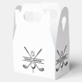 エレガントなゴルフ モノグラム デザイン フェイバーボックス (オープン)