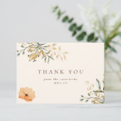 エレガントなゴールデンオータムフラワー ブライダルシャワー 感謝 (スタンド正面)