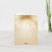 エレガントなゴールデンスター　優しい輝きのミニマリスト シーズンカード (裏面)